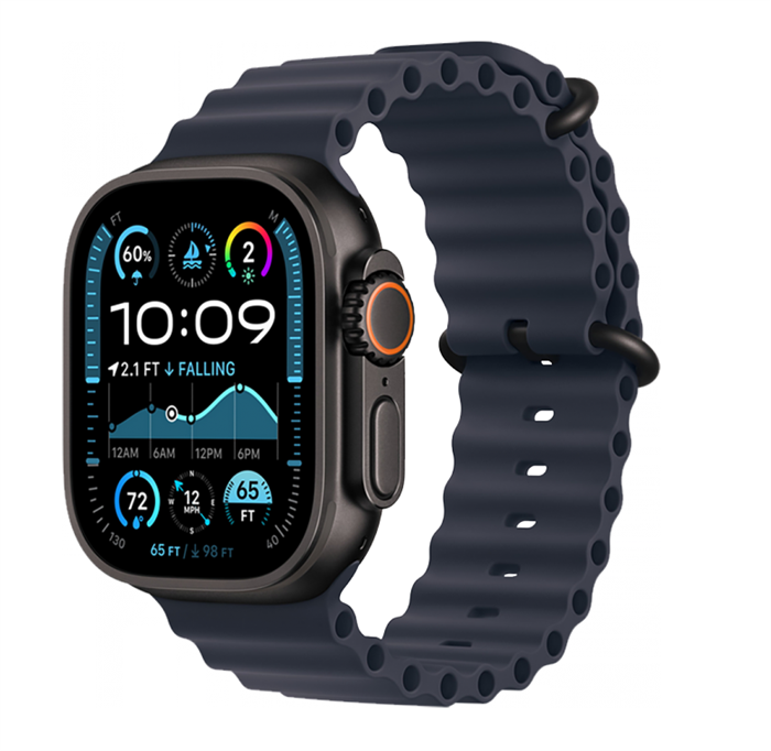 Apple Watch Ultra 2 (2024) Black Titanium +ремешок Ocean Band navy 2730 - фото 11560