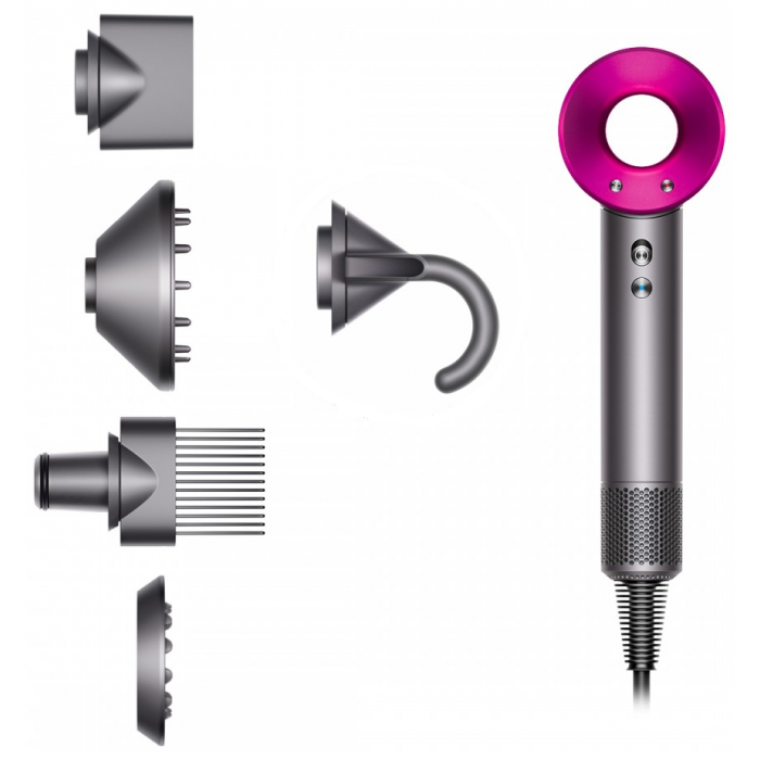 Фен Dyson Supersonic HD07 nickel/fuchsia 2962 - фото 13447