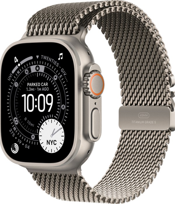 Умные часы Apple Watch Ultra 3, 49 мм, Natural Titanium Milanese Natural Loop 3127 - фото 14437