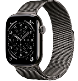 Apple Watch Series 11 42mm Slate Titanium Case with Milanese Loop 3173