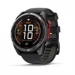 Умные часы Garmin fenix 8 Pro - 51 мм, MicroLED DLC, угольно-серый, черный силиконовый ремешок 010-03380-01 3540