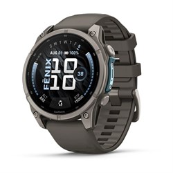 Умные часы Garmin Fenix 9 47mm Amoled Sapphire Titanium with Pebble Gray Silicone Band (010-04762-01) 3697