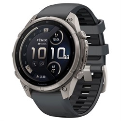 Часы Garmin Fenix 9 Pro - 47mm, inReach, Titanium with Graphite/Black Silicone Band 010-04336-21 3705