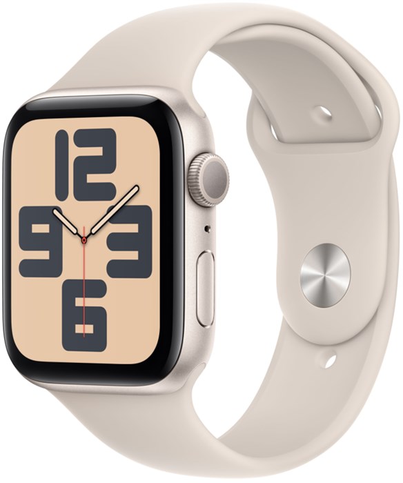 Умные часы Apple Watch Series SE Gen 2 2023 40 мм Aluminium Case GPS,  starlight Sport Band - фото 8851
