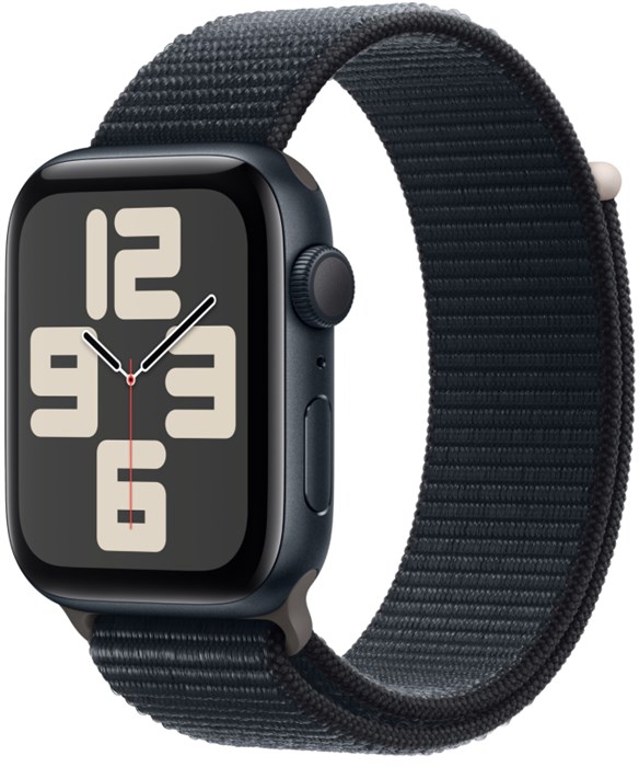 Умные часы Apple Watch Series SE Gen 2 2023 40 мм Aluminium Case GPS, midnight Sport Loop - фото 8893