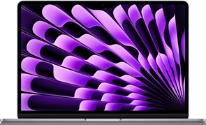 Apple MacBook Air 15" (M3, 8C CPU/10C GPU, 2024), 8 ГБ, 512 ГБ SSD, «серый космос» MRYN3