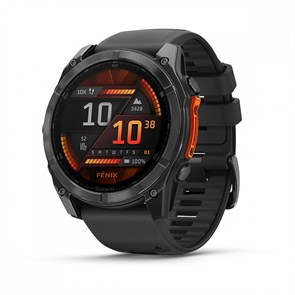 Garmin fenix 8 - 51 мм, AMOLED серый, черный силиконовый ремешок  010-02905-00 2647