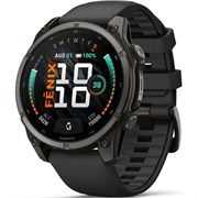 Умные часы Garmin Fenix 9 47mm Amoled Sapphire Carbon Gray DLC Titanium with Black Silicone Band (010-04762-11) 3696
