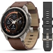 Часы Garmin Fenix 9 Pro 47 мм AMOLED inReach Titanium Walnut Leather Band 010-04336-41 3724