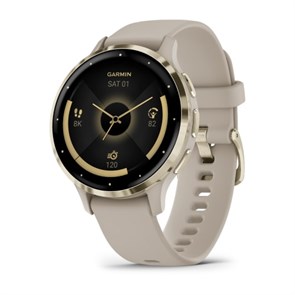 Умные часы Venu 3S "французский серый" с золотистым безелем 010-02785-02