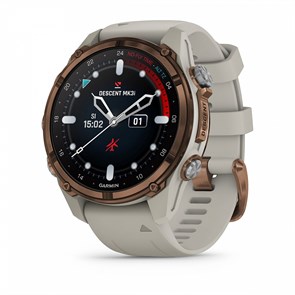 Умные часы Garmin DESCENT MK3I 43 мм, титановый, бронзовый безель PVD, серый силиконовый ремешок 010-02753-14