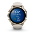 Garmin fenix 8 - 43 мм, AMOLED Sapphire, золотистый корпус, дымчато-серый ремешок 010-02903-11 2638