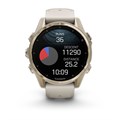 Garmin fenix 8 - 43 мм, AMOLED Sapphire, золотистый корпус, дымчато-серый ремешок 010-02903-11 2638
