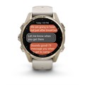 Garmin fenix 8 - 43 мм, AMOLED Sapphire, золотистый корпус, дымчато-серый ремешок 010-02903-11 2638