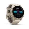 Garmin fenix 8 - 43 мм, AMOLED Sapphire, золотистый корпус, дымчато-серый ремешок 010-02903-11 2638