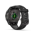 Garmin fenix 8 - 43 мм, AMOLED Sapphire, угольно-черный DLC, пепельно-серый ремешок 010-02903-21 2639