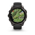 Garmin fenix 8 - 47 мм, AMOLED Sapphire, угольно-черный DLC, пепельно-черный силиконовый ремешок 010-02904-21 2644 - фото 11076