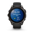 Garmin fenix 8 - 47 мм, AMOLED Sapphire, угольно-черный DLC, пепельно-черный силиконовый ремешок 010-02904-21 2644 - фото 11080