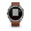 Garmin fenix 8 - 51 мм, AMOLED Sapphire, Titanium, каштановый кожаный ремешок 010-02905-40 2646 - фото 11098