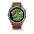 Garmin fenix 8 - 51 мм, AMOLED Sapphire, Titanium, каштановый кожаный ремешок 010-02905-40 2646 - фото 11103