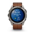 Garmin fenix 8 - 51 мм, AMOLED Sapphire, Titanium, каштановый кожаный ремешок 010-02905-40 2646 - фото 11107