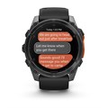 Garmin fenix 8 - 51 мм, AMOLED серый, черный силиконовый ремешок  010-02905-00 2647