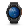 Garmin fenix 8 - 51 мм, AMOLED серый, черный силиконовый ремешок  010-02905-00 2647