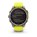 Garmin fenix 8 - 47 мм Solar, Sapphire, титановый серый с желтым ремешком 2744 - фото 11653