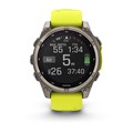 Garmin fenix 8 - 47 мм Solar, Sapphire, титановый серый с желтым ремешком 2744 - фото 11655