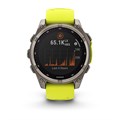 Garmin fenix 8 - 47 мм Solar, Sapphire, титановый серый с желтым ремешком 2744 - фото 11661