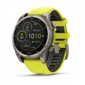 Garmin fenix 8 - 51 мм Solar, Sapphire, титановый серый с желтым ремешком   010-02907-21 2747 - фото 11703