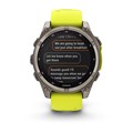 Garmin fenix 8 - 51 мм Solar, Sapphire, титановый серый с желтым ремешком   010-02907-21 2747 - фото 11707