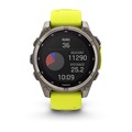 Garmin fenix 8 - 51 мм Solar, Sapphire, титановый серый с желтым ремешком   010-02907-21 2747 - фото 11708