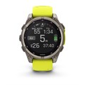 Garmin fenix 8 - 51 мм Solar, Sapphire, титановый серый с желтым ремешком   010-02907-21 2747 - фото 11709