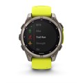 Garmin fenix 8 - 51 мм Solar, Sapphire, титановый серый с желтым ремешком   010-02907-21 2747 - фото 11710