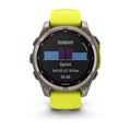 Garmin fenix 8 - 51 мм Solar, Sapphire, титановый серый с желтым ремешком   010-02907-21 2747 - фото 11713