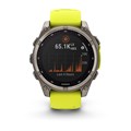 Garmin fenix 8 - 51 мм Solar, Sapphire, титановый серый с желтым ремешком   010-02907-21 2747 - фото 11715