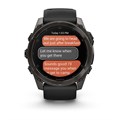 Garmin fenix 8 - 51 мм, AMOLED Sapphire, угольно-серый DLC, пепельно-черный силиконовый ремешок 010-02905-21 2748 - фото 11732