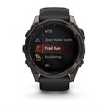 Garmin fenix 8 - 51 мм, AMOLED Sapphire, угольно-серый DLC, пепельно-черный силиконовый ремешок 010-02905-21 2748 - фото 11736