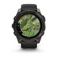Garmin fenix 8 - 51 мм, AMOLED Sapphire, угольно-серый DLC, пепельно-черный силиконовый ремешок 010-02905-21 2748 - фото 11737