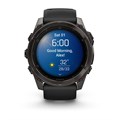 Garmin fenix 8 - 51 мм, AMOLED Sapphire, угольно-серый DLC, пепельно-черный силиконовый ремешок 010-02905-21 2748 - фото 11741
