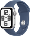 Apple Watch SE 2024, 44 мм, silver blue 2814 - фото 12215