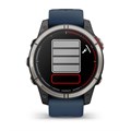 часы Garmin Quatix 7 Pro AMOLED, сапфировое стекло, титановый, темно-синий ремешок 010-02803-81 2868