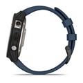 часы Garmin Quatix 7 Sapphire AMOLED  титановый с синим силиконовым ремешком 010-02582-61 2870 - фото 12808