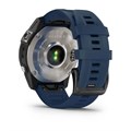 часы Garmin Quatix 7 Sapphire AMOLED  титановый с синим силиконовым ремешком 010-02582-61 2870 - фото 12809