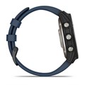часы Garmin Quatix 7 Sapphire AMOLED  титановый с синим силиконовым ремешком 010-02582-61 2870 - фото 12814