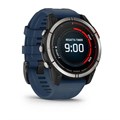 часы Garmin Quatix 7 Sapphire AMOLED  титановый с синим силиконовым ремешком 010-02582-61 2870 - фото 12815