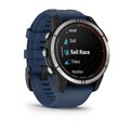 часы Garmin Quatix 7 Sapphire AMOLED  титановый с синим силиконовым ремешком 010-02582-61 2870 - фото 12816