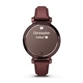 часы Garmin Lily 2 Classic с безелем темно-бронзового цвета, кожаный ремешок ежевичного цвета 010-02839-03 2871 - фото 12825