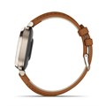 часы Garmin Lily 2 Classic с безелем цвета кремовое золото, коричневый кожаный ремешок 010-02839-02 2875 - фото 12876